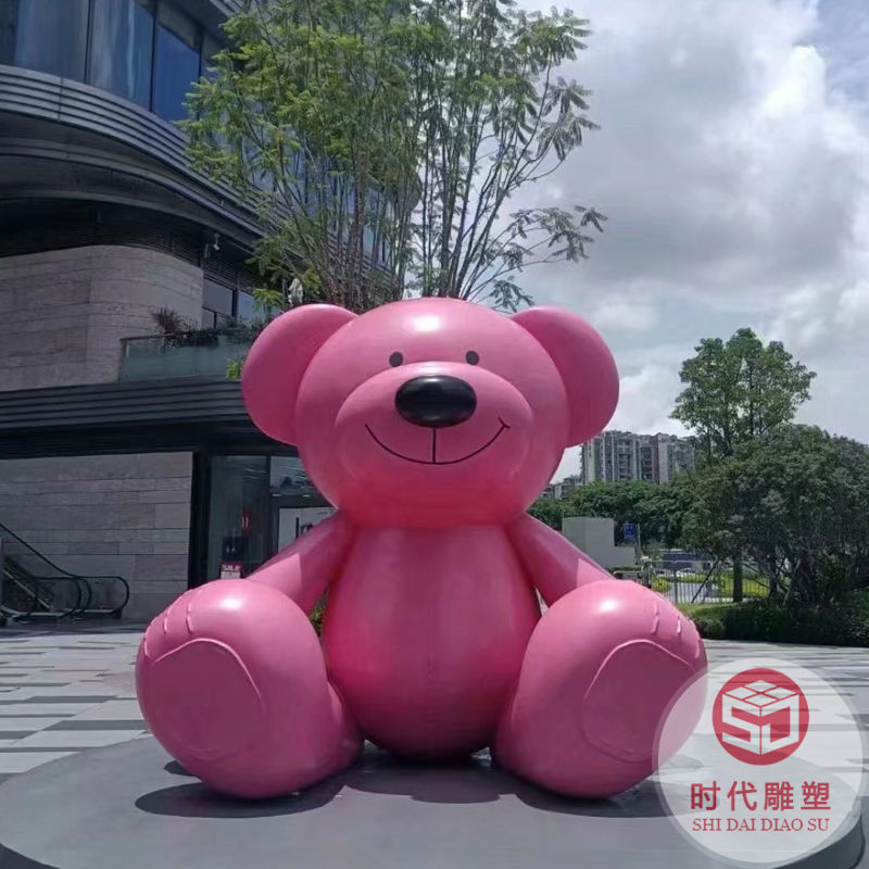 戶外園林景觀玻璃鋼卡通兔子雕塑商場售樓部小區(qū)幼兒園小動物擺件