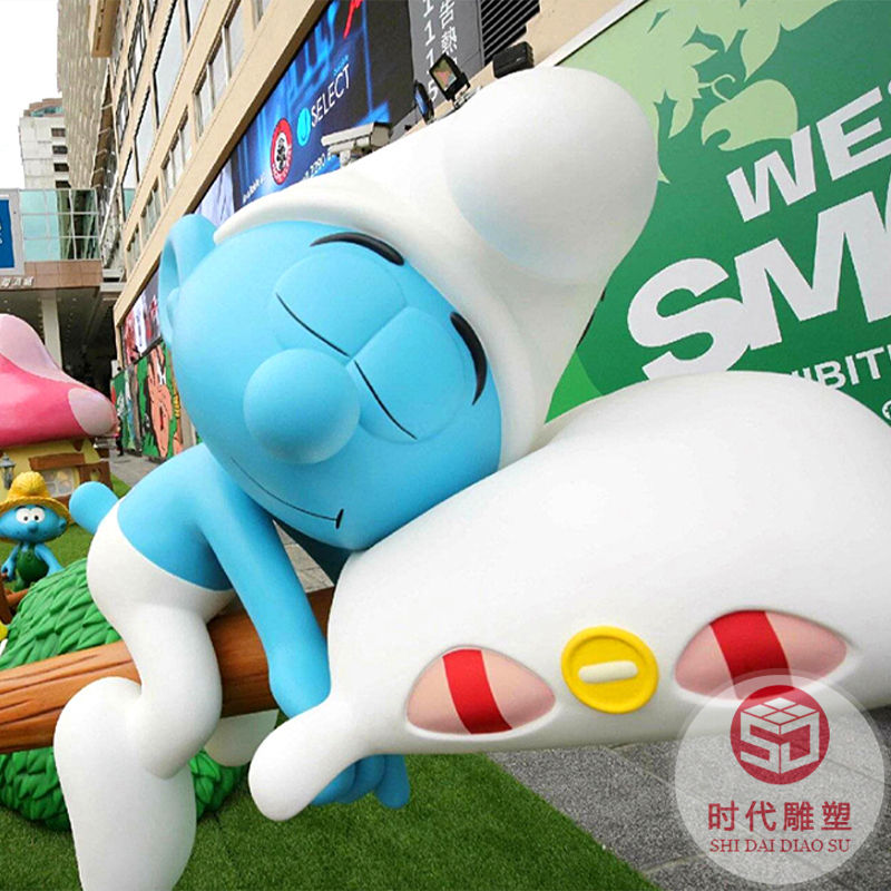 大型戶外玻璃鋼雕塑定制卡通游樂場(chǎng)校園標(biāo)識(shí)紅色公園裝飾廣場(chǎng)擺件