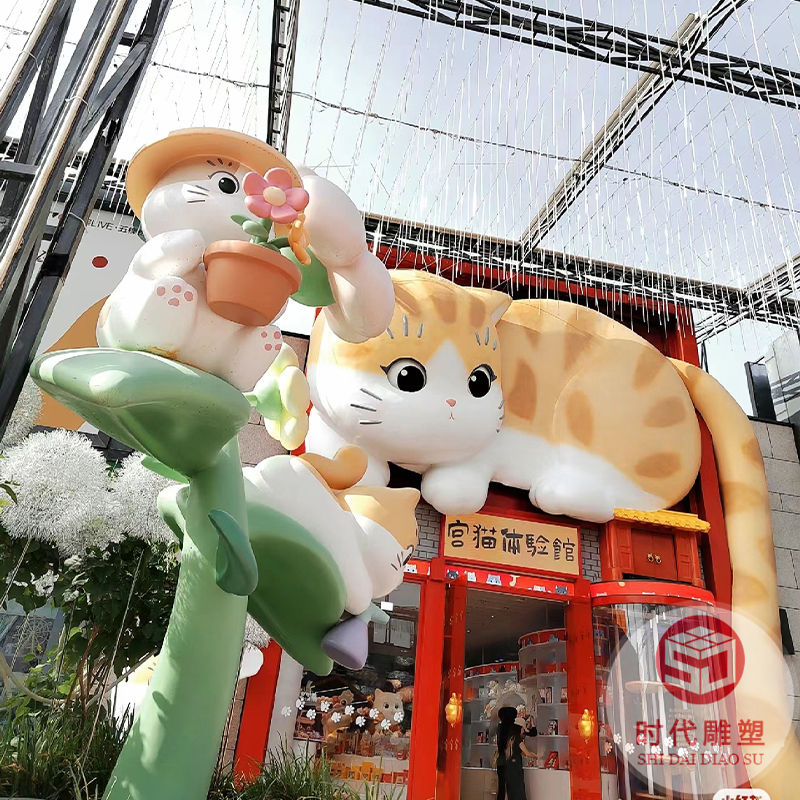 現(xiàn)貨供應(yīng)玻璃鋼雕塑室外園林廣場室內(nèi)商場大型擺件創(chuàng)意玻璃鋼雕塑