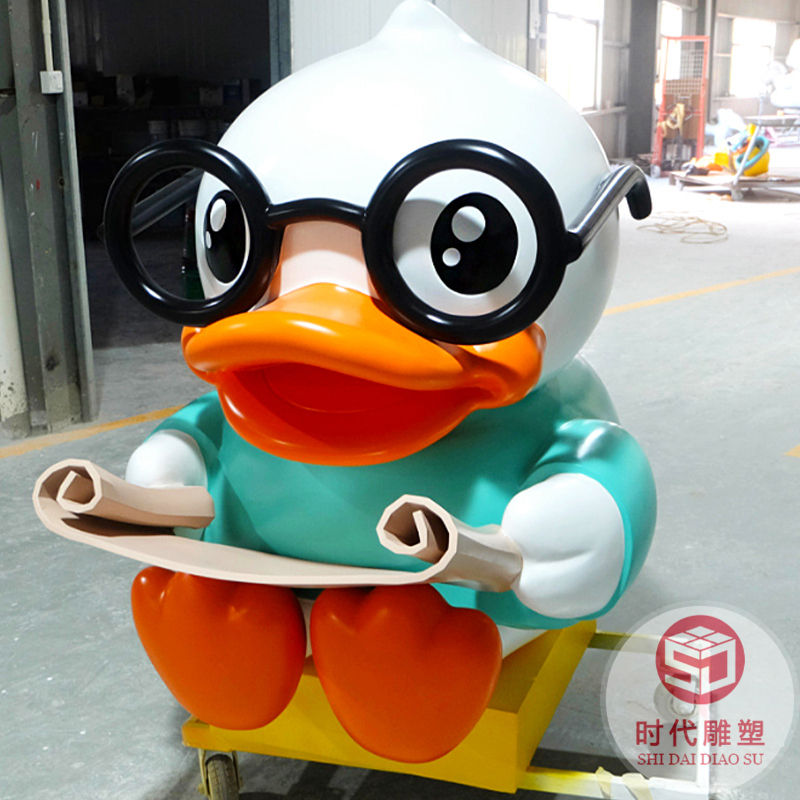 大型卡通玻璃鋼雕塑戶外飯店迎賓裝飾品動物雕像商場創(chuàng)意美陳擺件