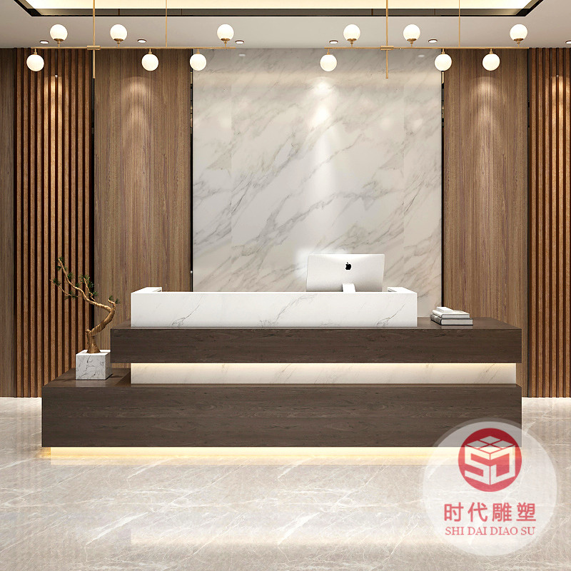 異形創(chuàng)意玻璃鋼烤漆前臺(tái)售樓部酒店接待前臺(tái)酒吧吧臺(tái)商場(chǎng)咨詢臺(tái)桌