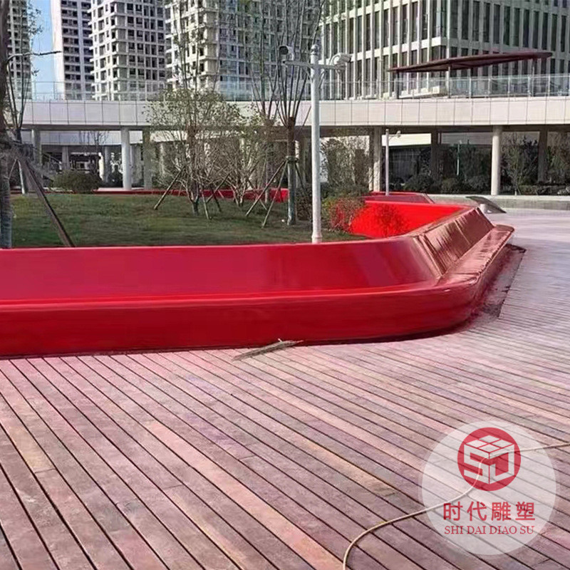 玻璃鋼公園花盆長(zhǎng)條坐凳花盆休閑椅樹(shù)池異形環(huán)形卡通雕塑戶(hù)外廠(chǎng)家