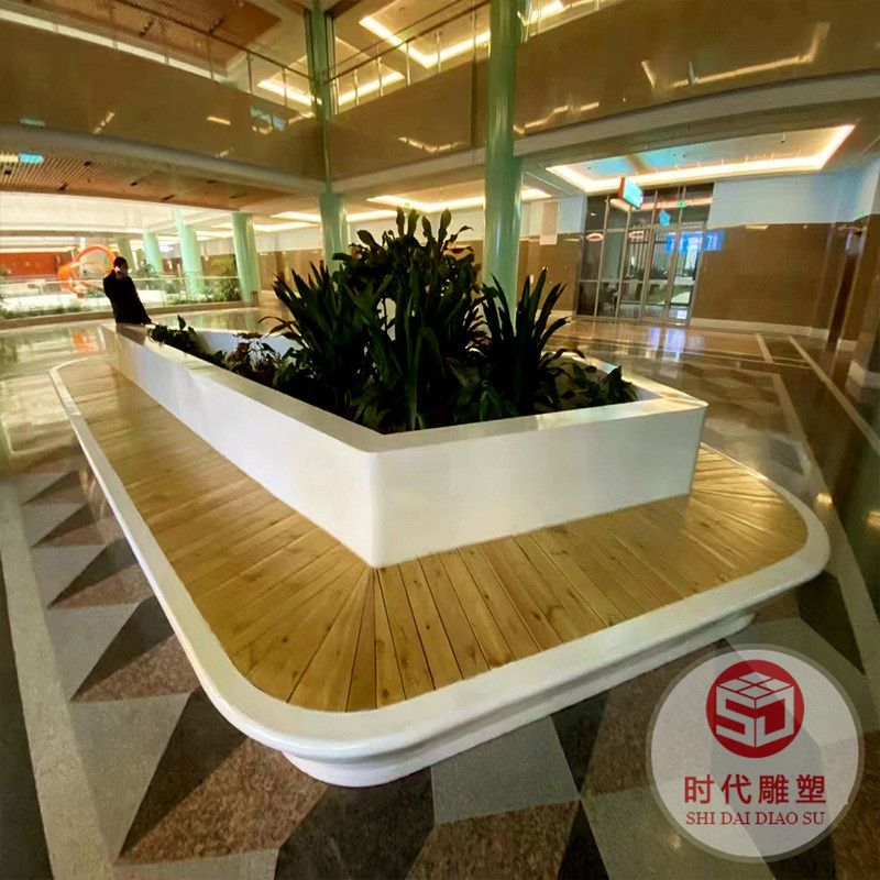 玻璃鋼戶(hù)外樹(shù)池花壇坐凳園林景觀種植美陳大型異形花池生產(chǎn)廠(chǎng)家