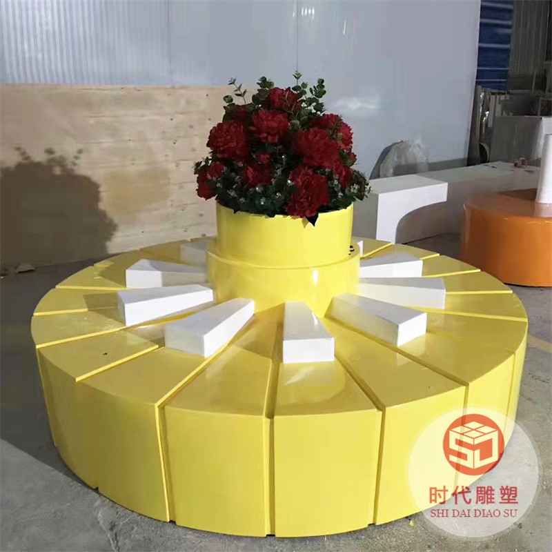 室內(nèi)外玻璃鋼公共大型商場(chǎng)花壇戶(hù)外花池樹(shù)池座椅酒店休閑景觀組合