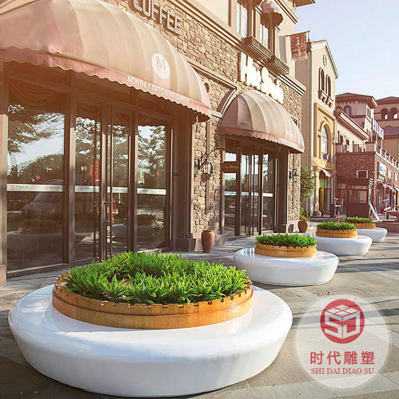 玻璃鋼樹(shù)池座椅商場(chǎng)休閑椅小區(qū)公園創(chuàng)意坐凳戶(hù)外景觀異形花壇制作